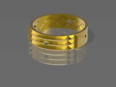 Atlantis Ring Number 15  3D print model