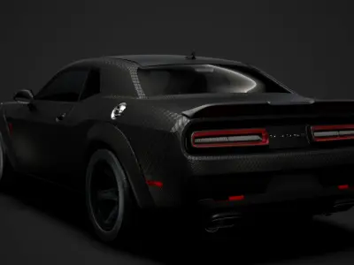 Dodge Challenger SRT Demon Carbon 2020 3D model