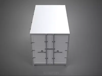 COURIER PARCEL LETTER CARRIER CARGO BOX TRUCK CAR CONTAINER UTE 3D model