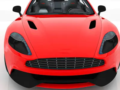 British Luxury Sports GT Car 3D Model Low-poly 3D model