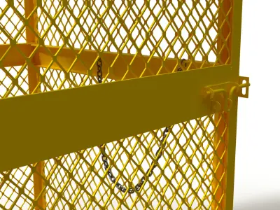 3D model of a box for a gas cylinder 3D model