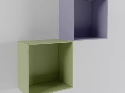 Wall Cabinet Low-poly 3D model