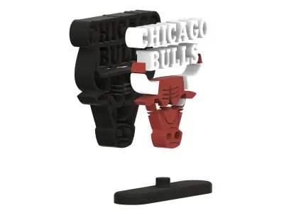 Chicago Bulls NBA 2 Version  3D print model