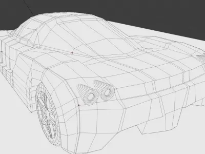 Ferrari Enzo Low-poly 3D model