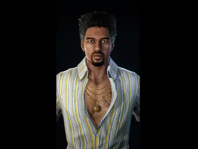 Character  Rigged  NPC Low-poly 3D model