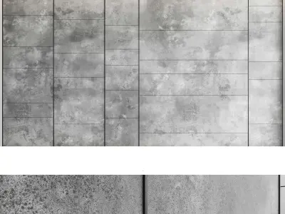 Decorative wall panel set 37 3D model