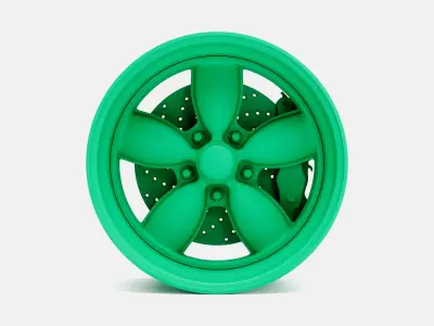 15x8 Daisy Wheel and Brake 3D print model