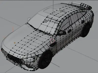Mercedes Benz AMG GT63  Interior Native Blender Model 3D model