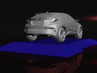 TOYOTA C-HR 2017 3D MODEL FOR 3D PRINTING STL FILES 3D print model