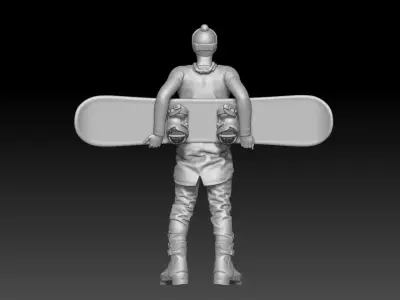 snowboard boy 3 3D print model