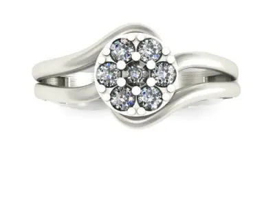 daimond ring 3D print model
