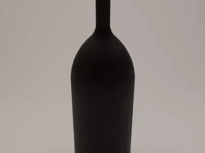 Ceramic Vase Set of 3 Low-poly 3D model