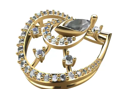 DROP SHAPE PENDENT  3D print model