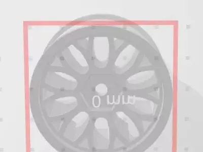 RC 1 10 Formula 1 Wheel Rims Hex 12mm for F104 Rubber Tire 3D print model