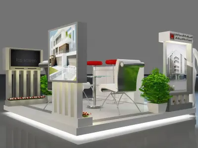 Booth Exhibition Stand a249a 3D model