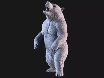 Bear Sculpture 3D print model