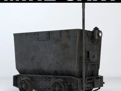 Mine Cart 3D model