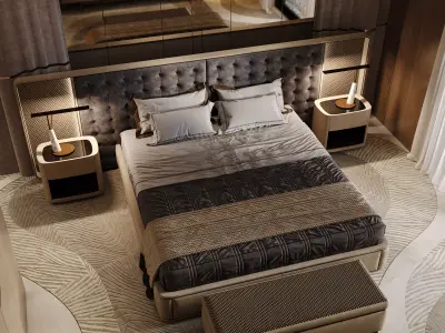 Modern Luxury Bedroom 3D model