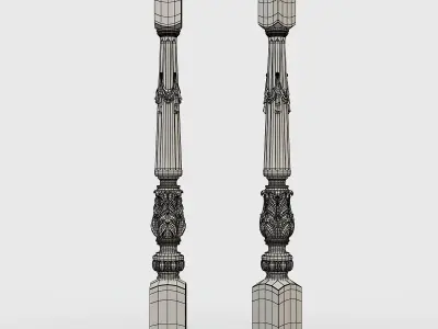 Classic baluster 3D model
