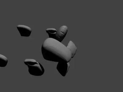 Automotive airbags 3D model