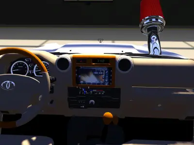 toyota land cruiser beck up 2016 rally   3D model