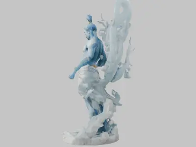 Ethereal God 3D Model - Ancient Divinity Low-poly 3D model