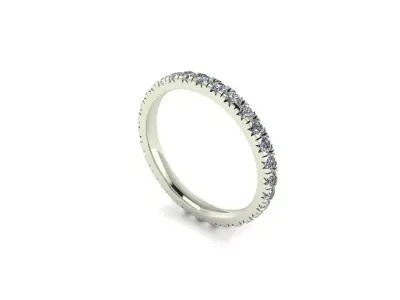 Women Diamond Fashion Ring R14 3D print model
