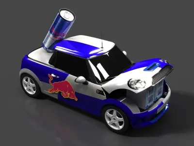 RED BULL CARS 3D model