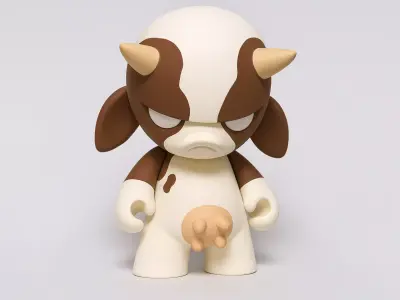 Grump Cow toy 3D print model