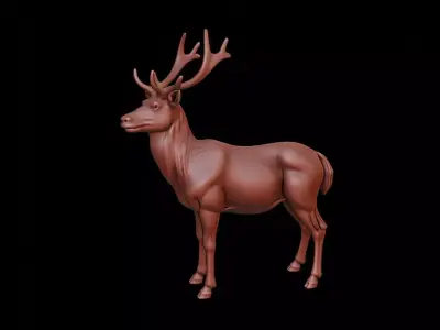 Deer Animal Sculpture 3D print model purchase