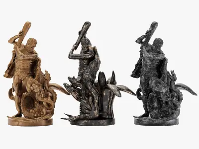 Sculpture Hercules 3D model