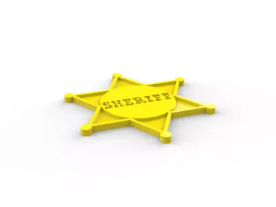Sheriff star Free 3D print model
