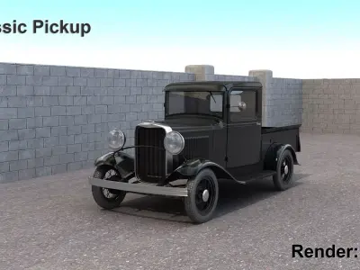 Classic Pickup 3D model