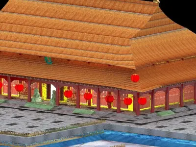 Chinese Forbidden City 3D model