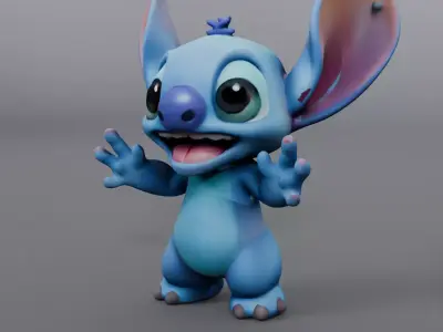 stitch statue 3D model