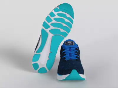 Asics GT-2000 10 WIDE Lake Drive White  Low-poly 3D model