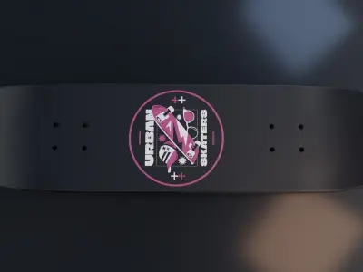 Skateboard Low-poly 3D model by gorbatovi210