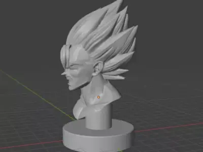 Gokhu Head Statue 3D Model STL for Printing 3D print model