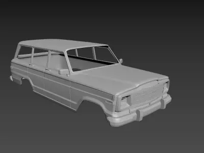 Jeep Grand Wagoneer 1991 Body For Print 3D print model