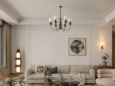 Living Room Interior Model 3D model