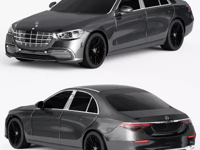 Mercedes-benz S class Maybach 2021 3D model