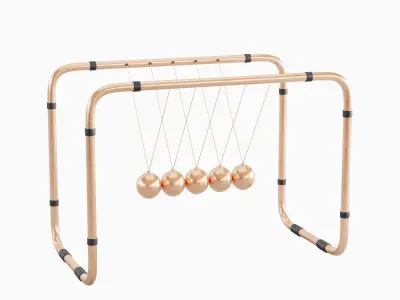 Newton Cradle 03 3D model