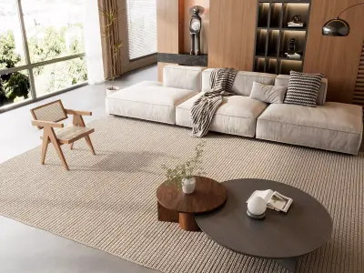 Modern living room 3D model  3D model