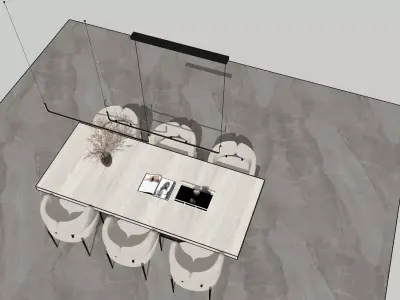 Dining table 3D model