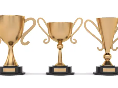 Trophy Cups 3D model shop