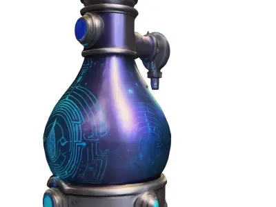 Sci-Fi Tech Elixir Low-poly 3D model