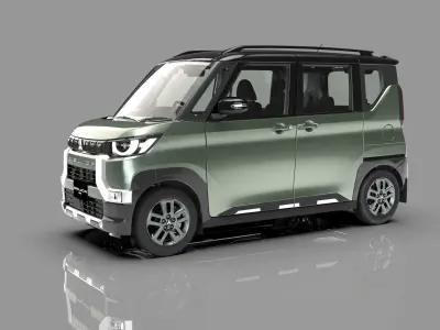 Mitsubishi Delica Mini 2023 HQ interior   3D model