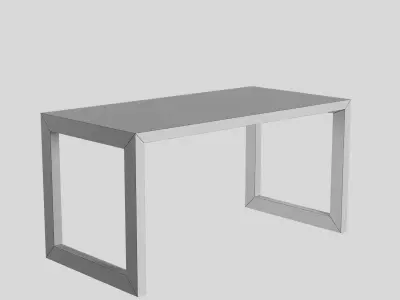Metallic Bench Free 3D model