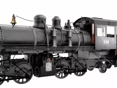 Steam Train 3D model purchase