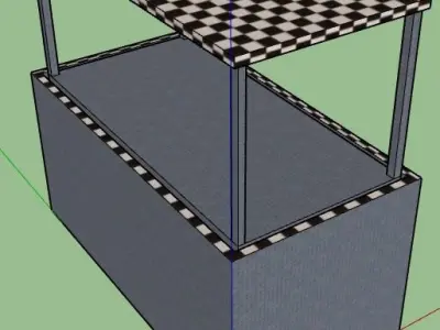 secret garage 2 cars 3D model